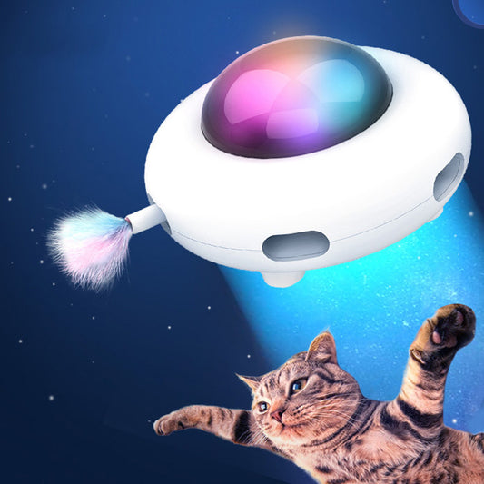 【自動起動式UFO猫用おもちゃ】インタラクティブ羽根付き電動ボール